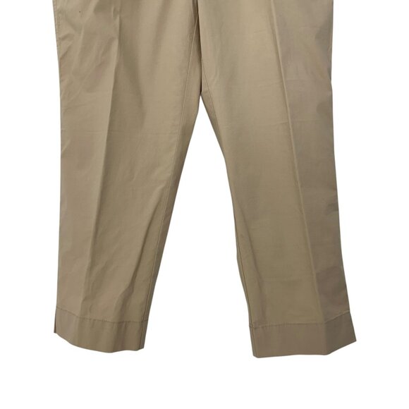 Chicos Womens Beige Slim Straight Cropped Pants SZ 0.5 US sz 6 Mid Rise Classic - Picture 10 of 12